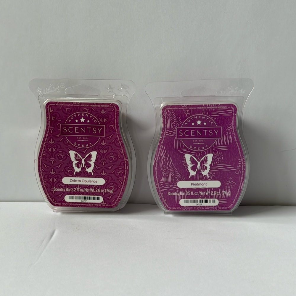 2 Scentsy Bars - ode to opulence, piedmont